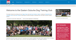 Desktop Screenshot of easternsuburbsdogtraining.org.au