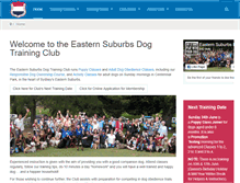 Tablet Screenshot of easternsuburbsdogtraining.org.au